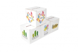 Opakowania 10szt 50x50x50 pude�ka z nadrukiem CMYK